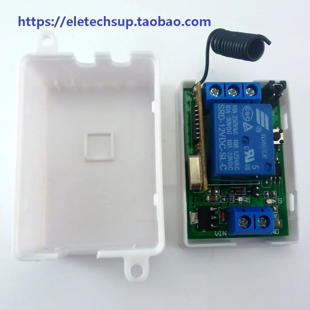 

433M беспроводной пульт дистанционного управления 12 В 4CH реле задержки самообучения 10A EV1527 PT2262 для светодиодной лампы гаражных ворот