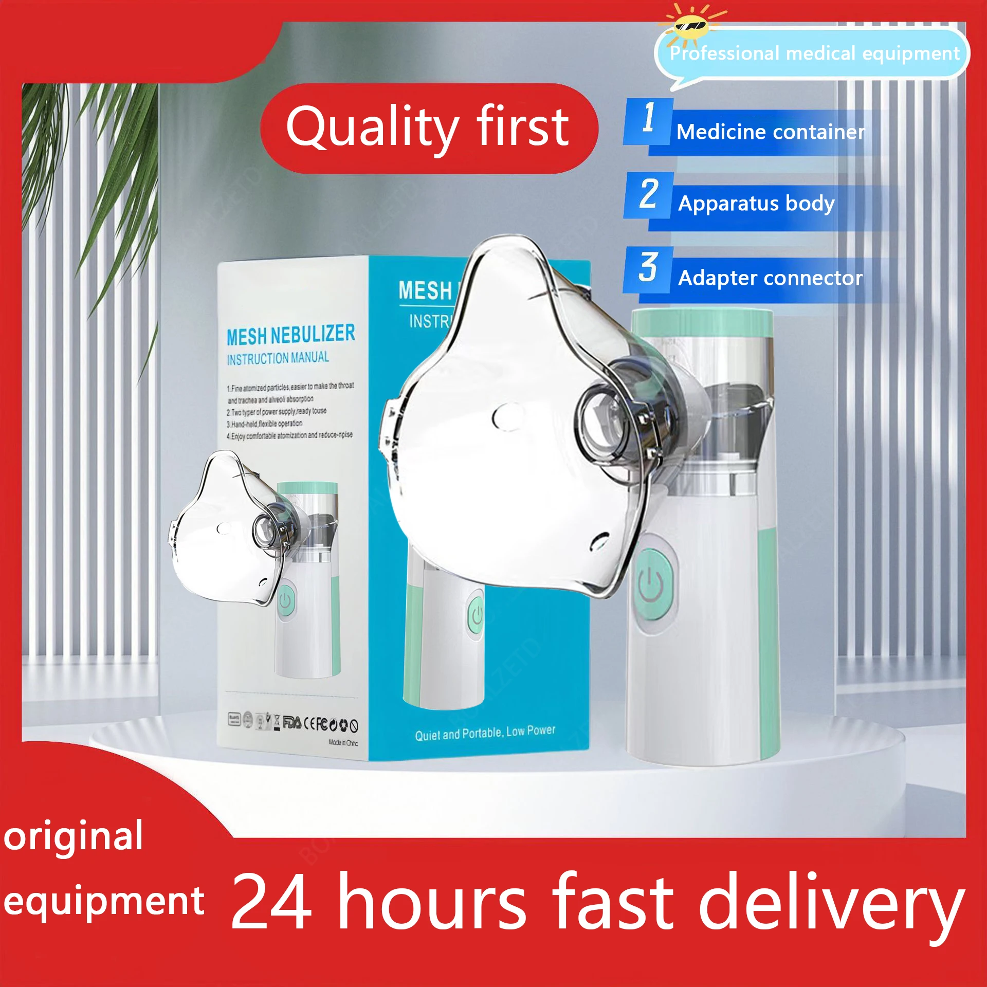 Handheld Mesh Nebulizer Portable Nebulizer Machine For Adults Kids Home Travel Inhalator Nebulizador Masks Humidifier