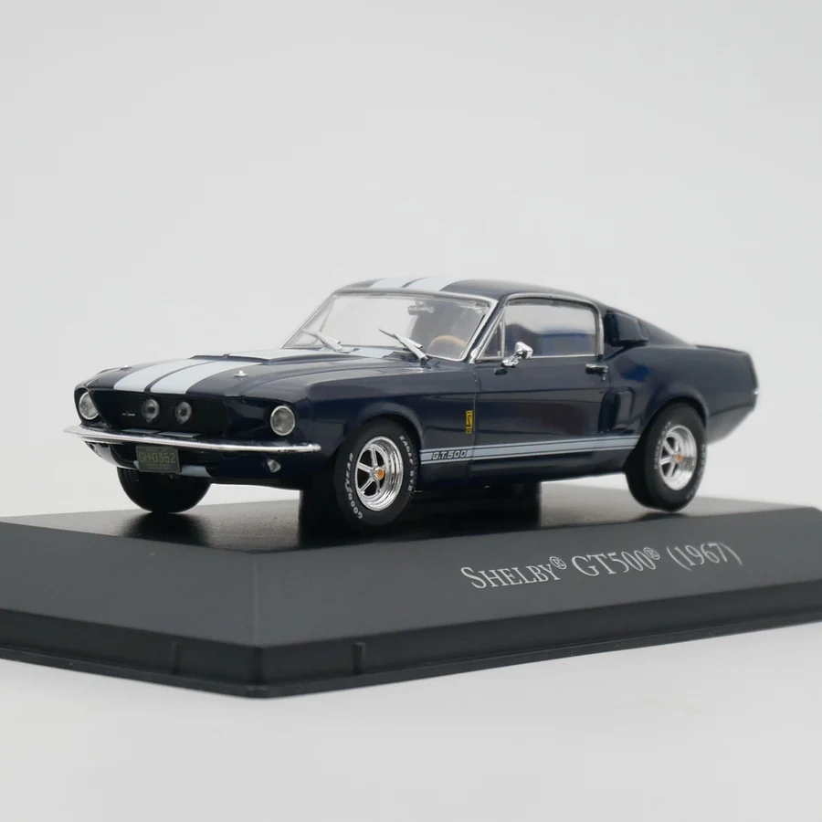 Moulé sous pression Ixo 1:43 échelle Shelby GT500 1967 Mustang Shelby alliage modèle de voiture jouet à collectionner cadeau Souvenir affichage ornement