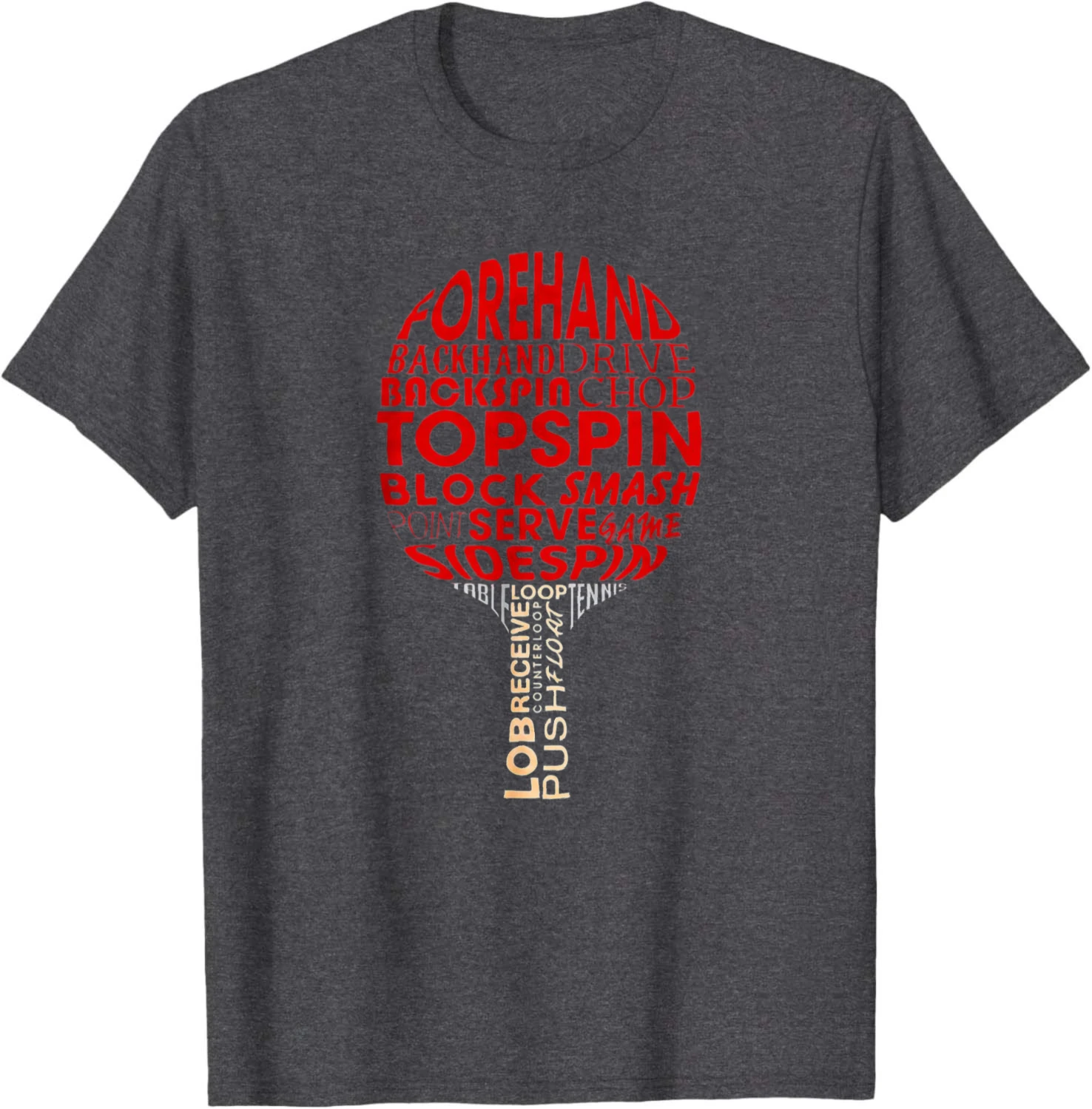 Table Tennis Ping Pong Racket Player Funny Men Women Gift T-Shirt Short Sleeve Tee Cotton Streetwear Clothing Tops Camiseta