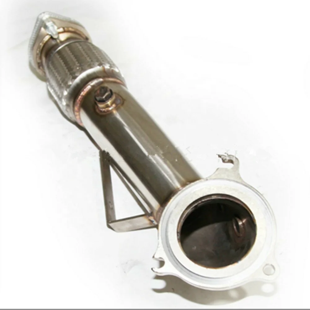 Nowa rura wydechowa ze stali nierdzewnej do modyfikacji samochodów SS Turbine Downspout do Ford Carnival 14-17 ST Hatchback 4D 1.6T