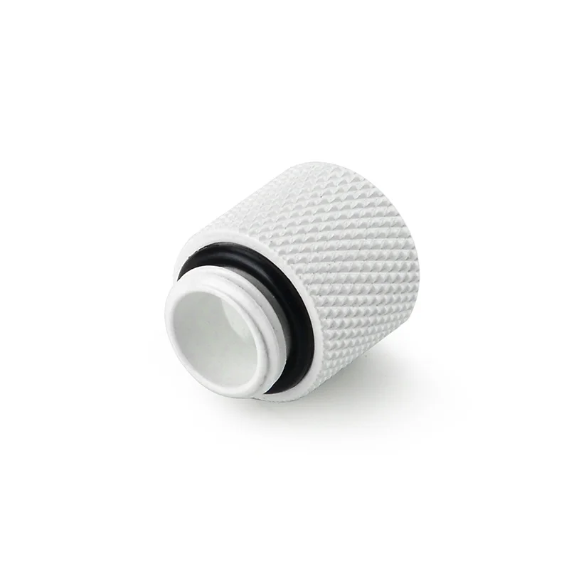 Conector de refrigeración por agua para PC, extensión de cobre, rosca G1/4, accesorios de color blanco, plateado y negro para refrigeración por agua DIY