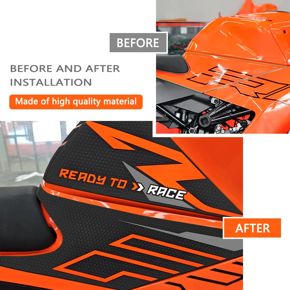 For KTM 450 RC 2026 450RC RC450 Side Fuel Tank pad Tank Pads Protector Stickers Decal Gas Knee Grip Traction RC 450 Tank pads