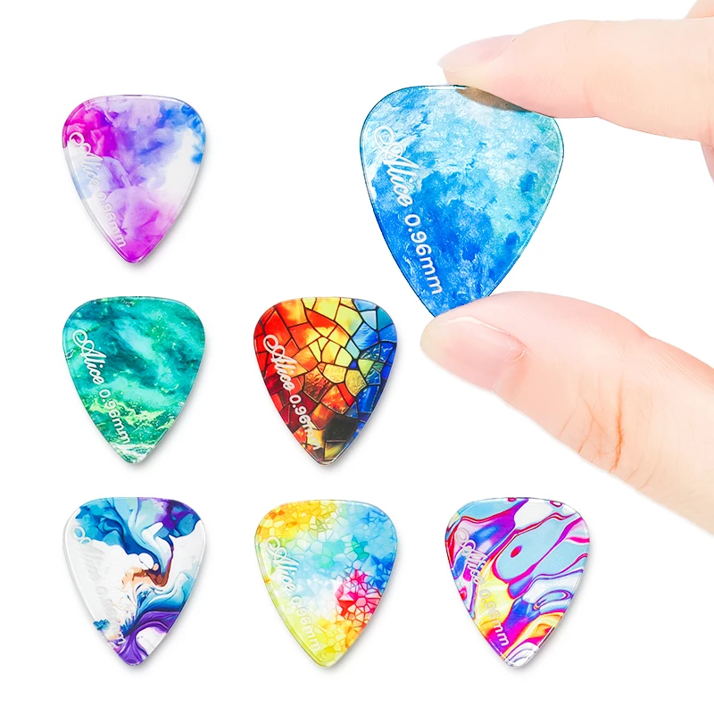 Alice Guitar Pick AWR-HR Pick 0.71/0.96/1.2 mm Translucent Patterned, Guitar Accessories