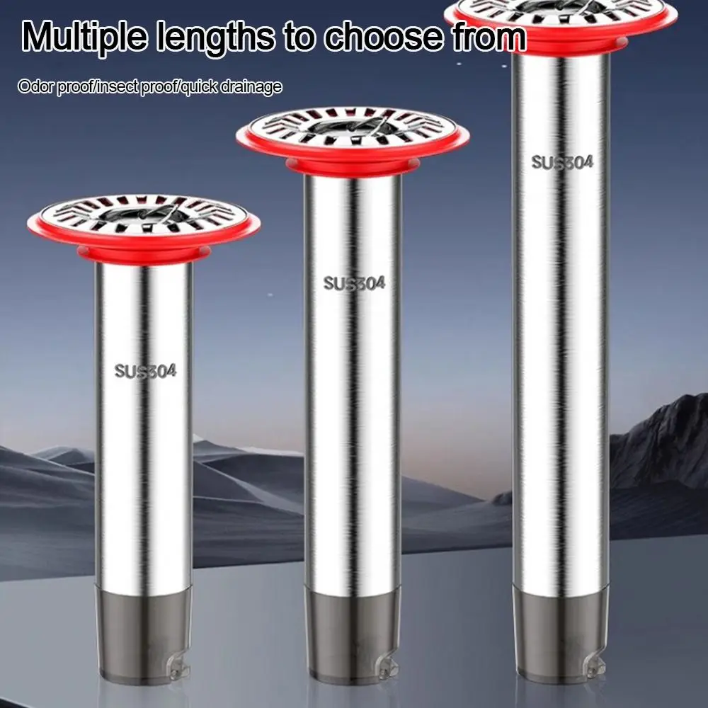 Stainless Steel Floor Drain Core Anti Odor Insect Proof Removable Seal Stopper Easy Install Odor Control Sewer Strainer Plug