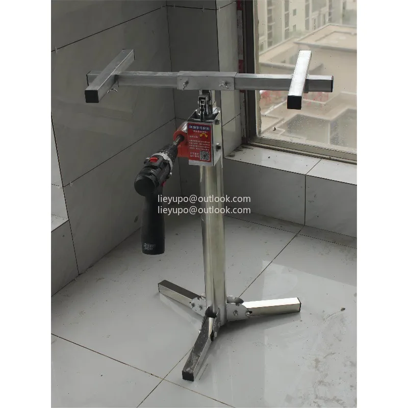 

2.5M Wall Cabinet Mounting Bracket Hand Cranked Electric Dual-purpose Stainless Steel 100KG Load-bearing Lifting Platform