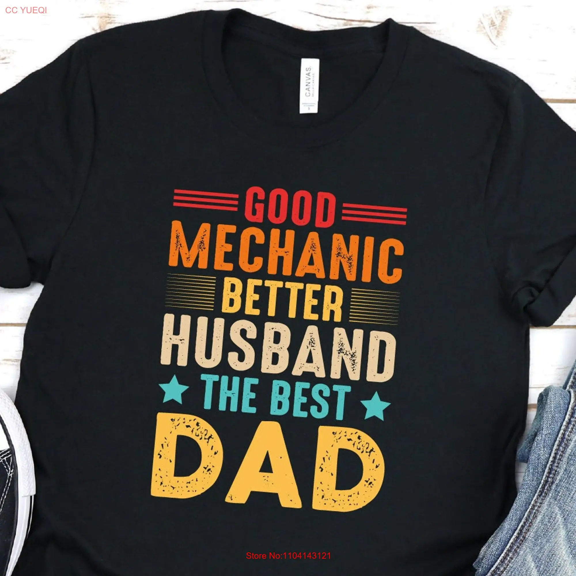 Good Mechanic Better Husband The Best Dad T shirt Father s Period Funny Paternity Handyman long or short sleeves