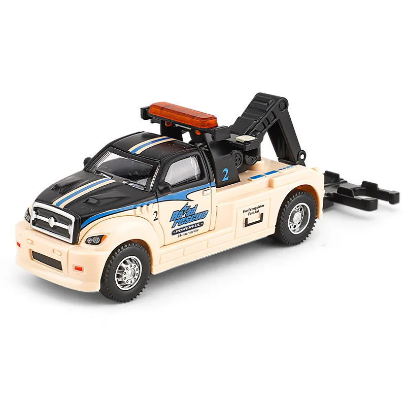 1 قطعة مقطورة محاكاة مصغرة لعبة مجسمة الصبي الكرتون نموذج سيارة معدنية دييكاست التراجع مقطورة لعب الأطفال سيارات لعبة الهدايا