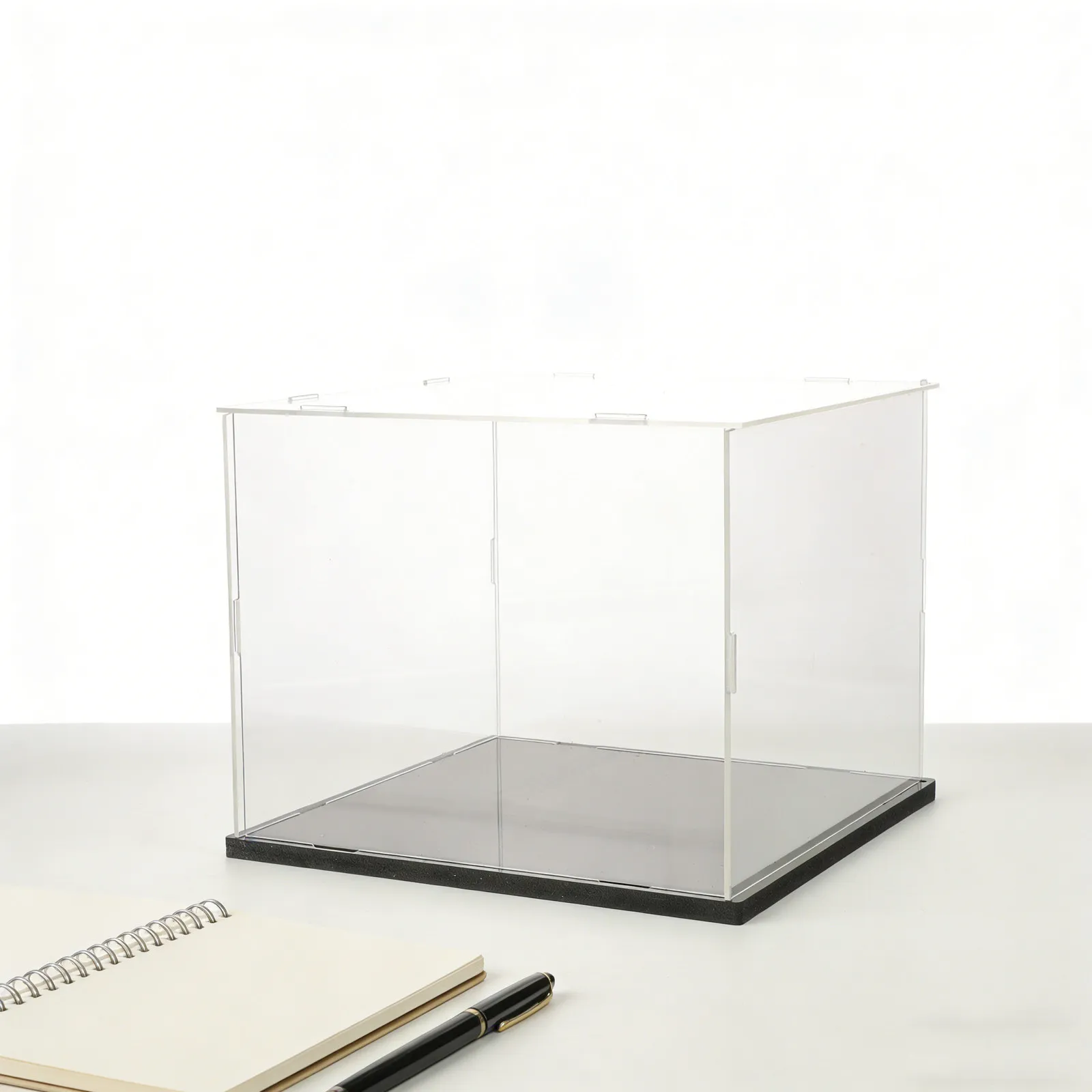 Digital Scale Windproof Cover 10.4x10.4x8.5 Clear Protective Shield Jewelry Workshop Lab Kitchen Weighing Scale Windproof Box view 4