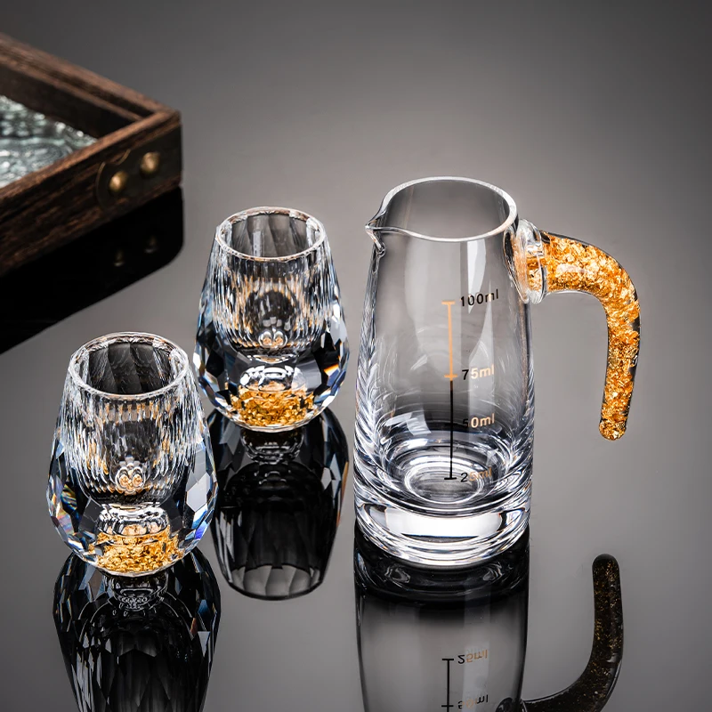 

Gold foil Baijiu splitter set household light luxury wine