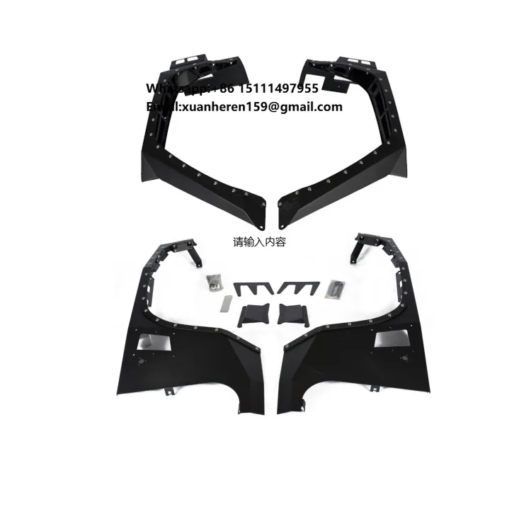 

High Quality Armor Style Durable Wheel Arch Extensions Front Rear Fender Flares for Jeep Wrangler JK 2007-2017
