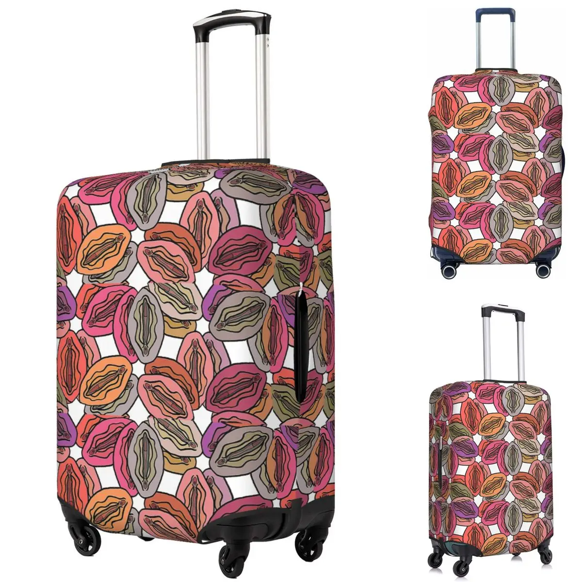 

Ульва красочный узор чехол для чемодана защитные эластичные защитные чехлы для багажа для путешествий 18-32 дюймов