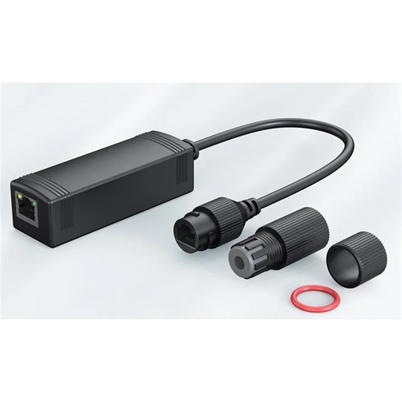 

SUNRI-IEEE 802.3 Af/At, Waterproof Gigabit 48V To 24V Poe Converter, 100/1000Mbps Poe To 24V Adapter For Power Passive 24V Board