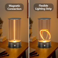 Cordless Minimalist Desk Lamp Modern Touch Breathing Lamp With Adjustable Light Bedside Desktop Usb Charging Atmosphere Lamp Sui