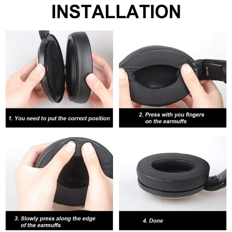 استبدال التبريد هلام منصات الأذن ل سنهيسر ، سماعات ، يعزز ، أفضل تجارب الصوت ، HD599 ، 569 ، 569 ، HD558