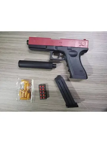 Newest Shell Ejecting, Manual Glock 18 Soft Bullet, Automatic Desert Eagle Hard Bullet Toy Gun Outdoor Game Boys Gift