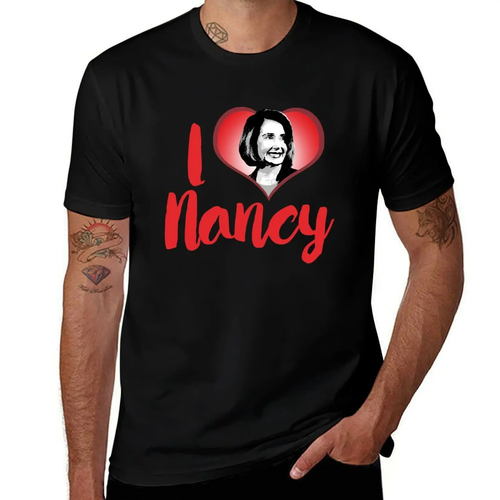 I Love Nancy Pelosi T-Shirt anime stuff designer shirts Men's clothing