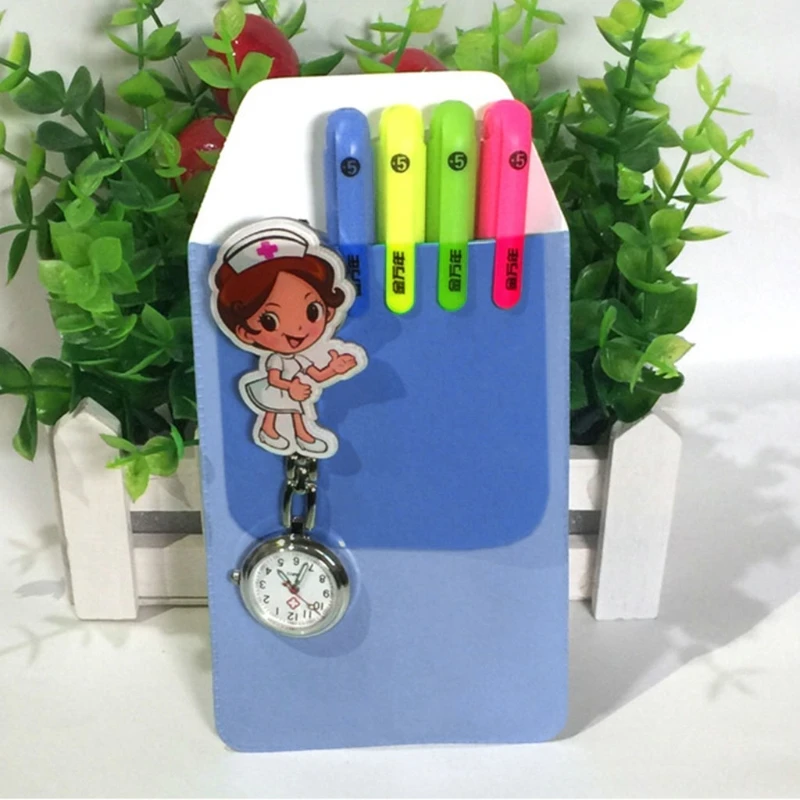 5 Teile/beutel PVC Stift Taschen Bleistift für Fall Tasche Protector Büro Krankenhaus Arzt