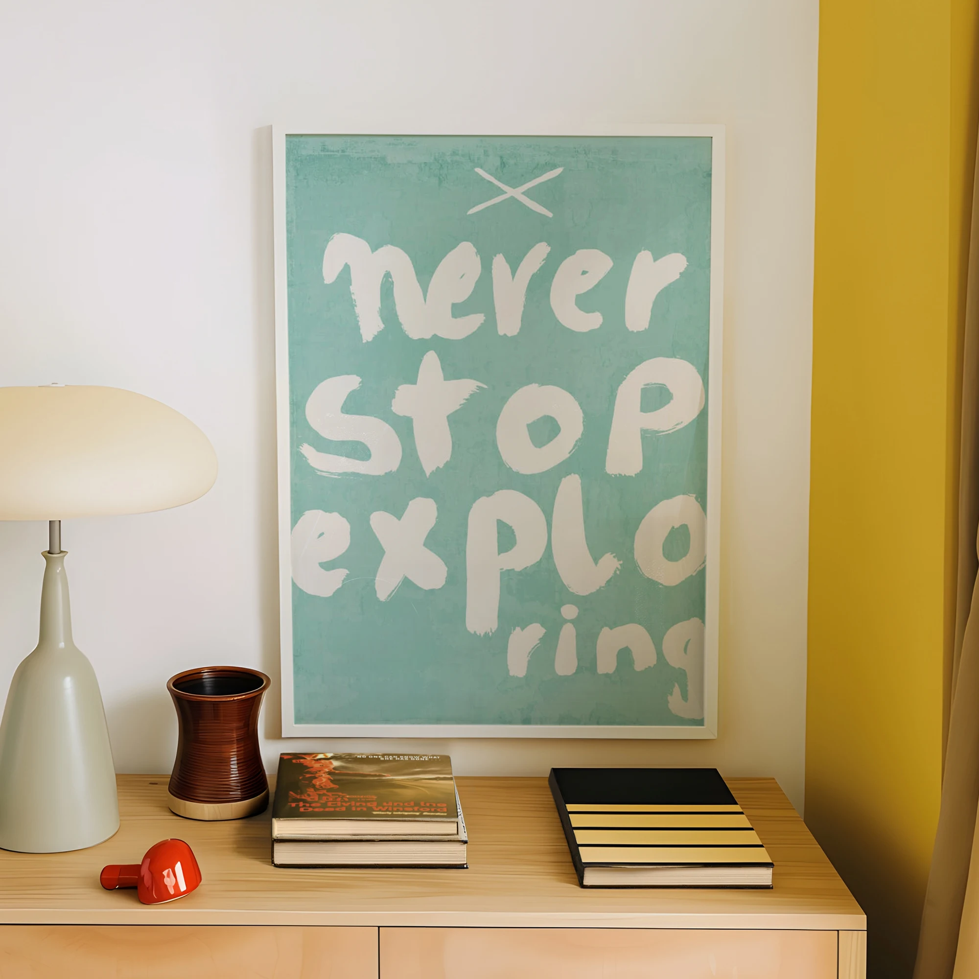 Minimalist Treechild - Never Stop Exploring Wall Art Print Canvas Painting Poster Picture For Living Room,Bedroom Home Decor