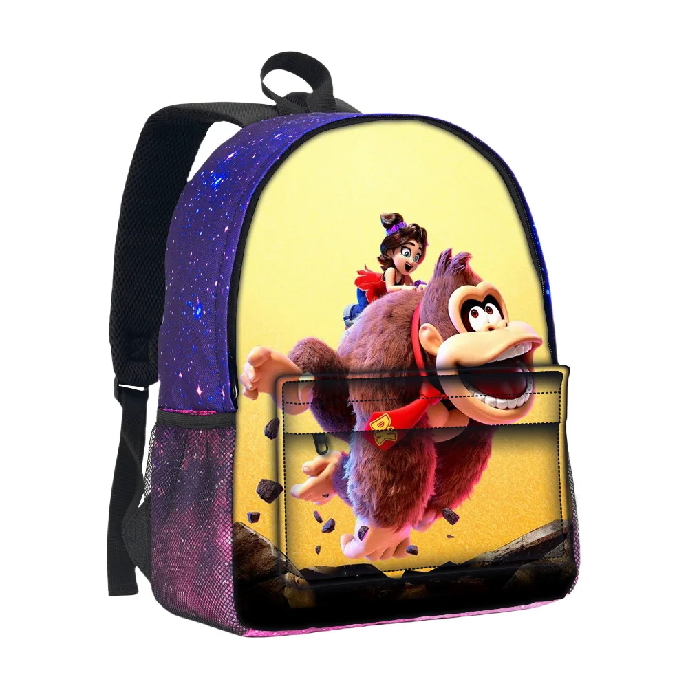 Dong Qigang: Jiaoli 완전 개방형 3D 입체 별이 빛나는 하늘 가방 Donkey Kong Bananza 학생의 최고의 미니멀리스트 별이 빛나는 하늘 가방