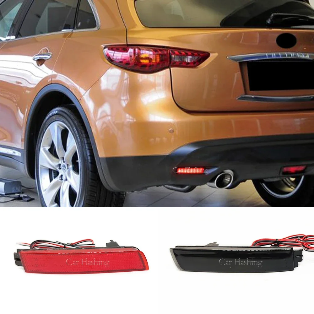 

New！ Rear Bumper Reflector Light For Nissan Juke Murano Sentra Quest Terra Kicks Infiniti FX35 FX37 FX50 ESQ QX70 Tail brake Fog