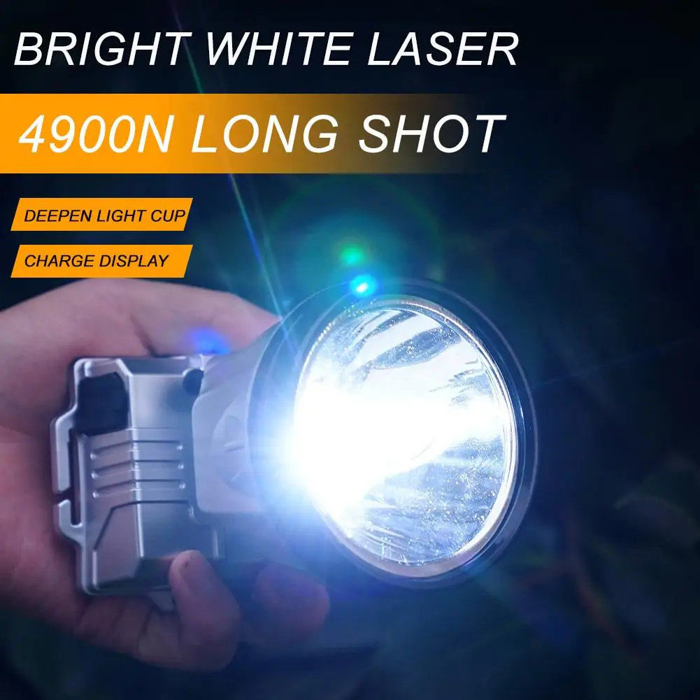 Super Bright Headlight Long-Range Rechargeable Head-Mounted Miner's Xenon Lamp Lamp Night Fishing Camping Fishing Flashligh P6Z1