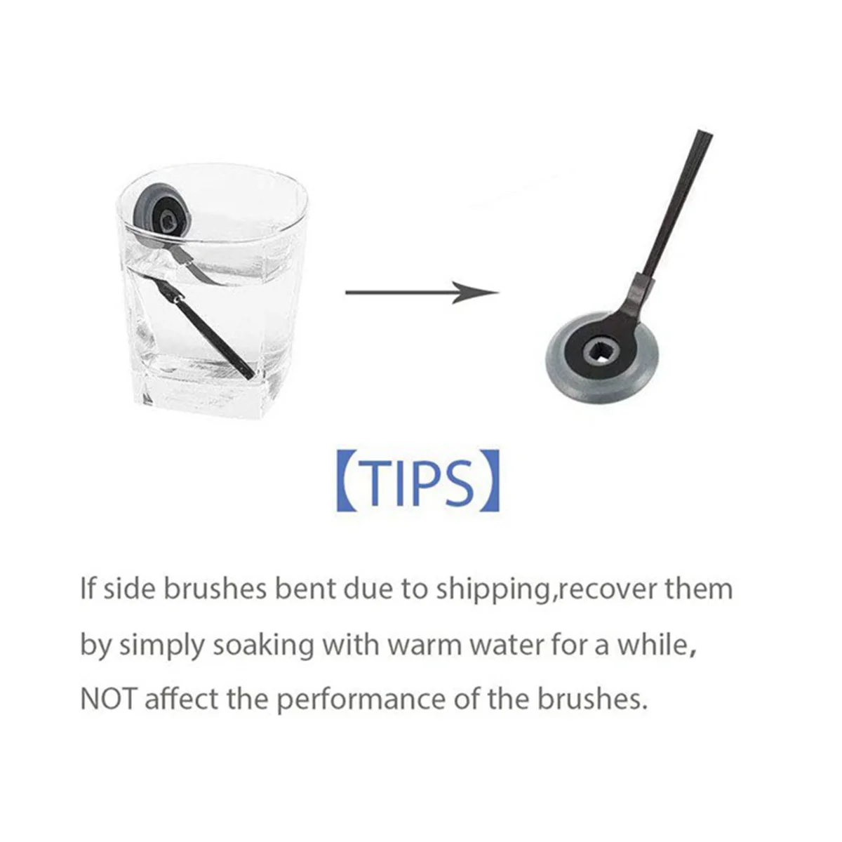 แปรงปัดด้านข้าง8ชิ้นสำหรับ R85ไอออน S86 R71ชิ้นส่วนอะไหล่หุ่นยนต์ดูดฝุ่น AV752 RV871