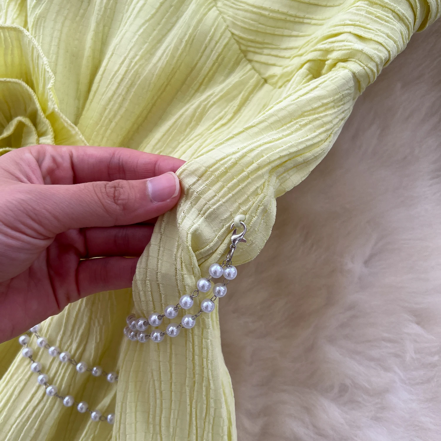 French chic sweet split backless ruffle slim fairycore dress women's summer waist Beach dresses  women clothing