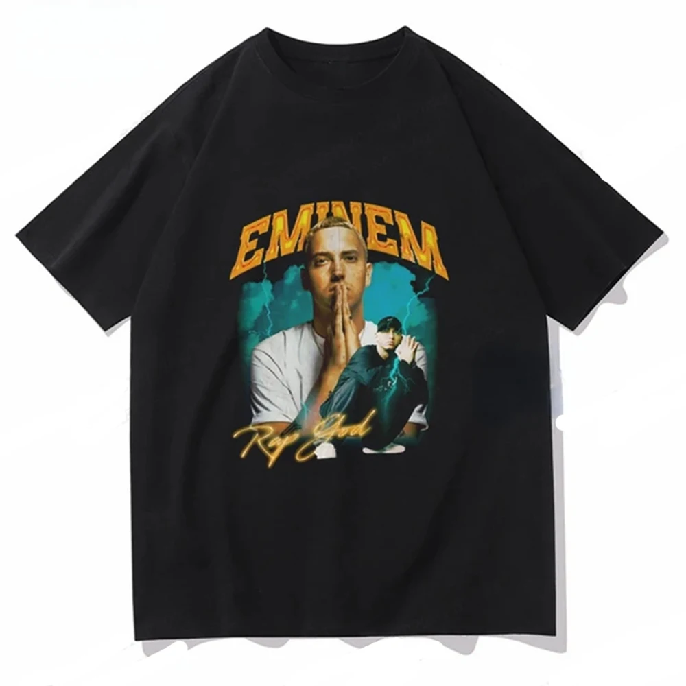 

Summer Eminem T Shirt Men Fashion T-shirt Cotton Tshirt Kids Hip Hop Tops Tees Women Tshirt Y2k Camiseta Boy Tees Rapper 82902