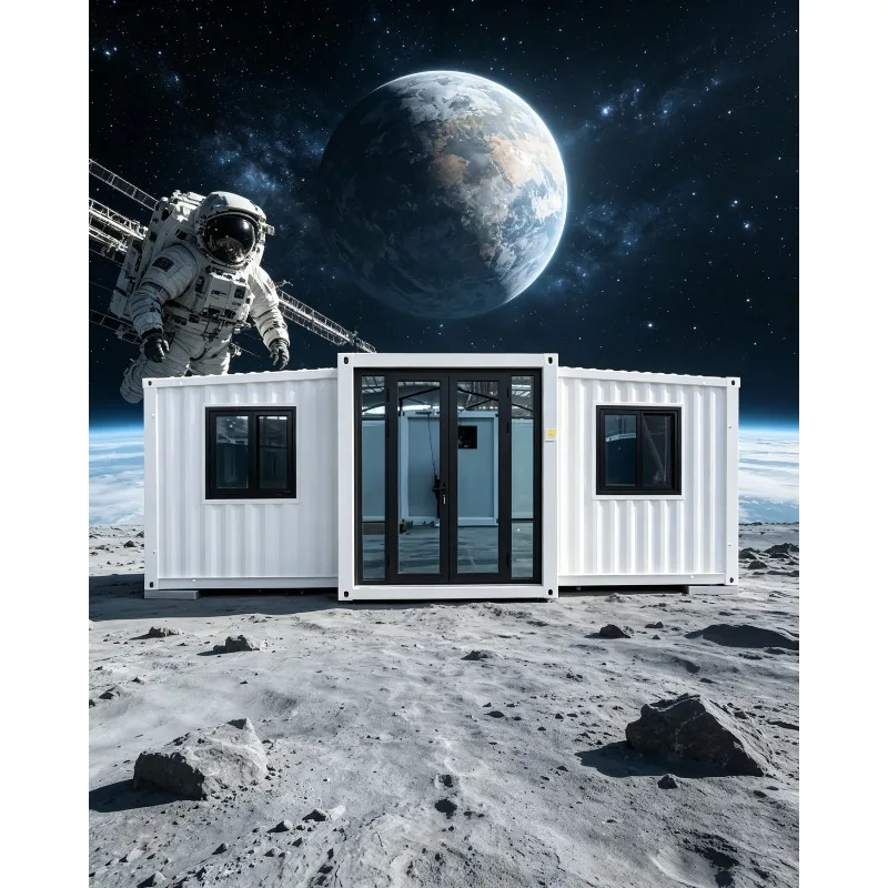 Customized Portable House Foldable Container Home 19X20Ft Expandable Foldable Prefab Mobile House Ho Integrated Foldable House