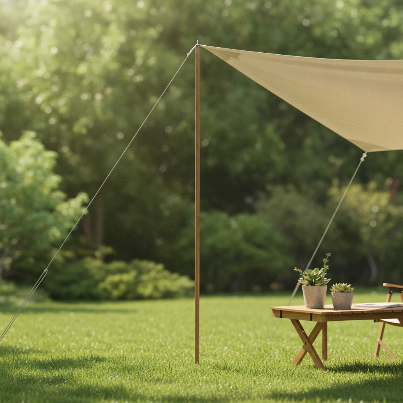Tarp Pole with Carrying Bag Portable Segmented Tent Pole Long Storage Bag Lightweight Canopy Poles Sturdy for Campers, Camping