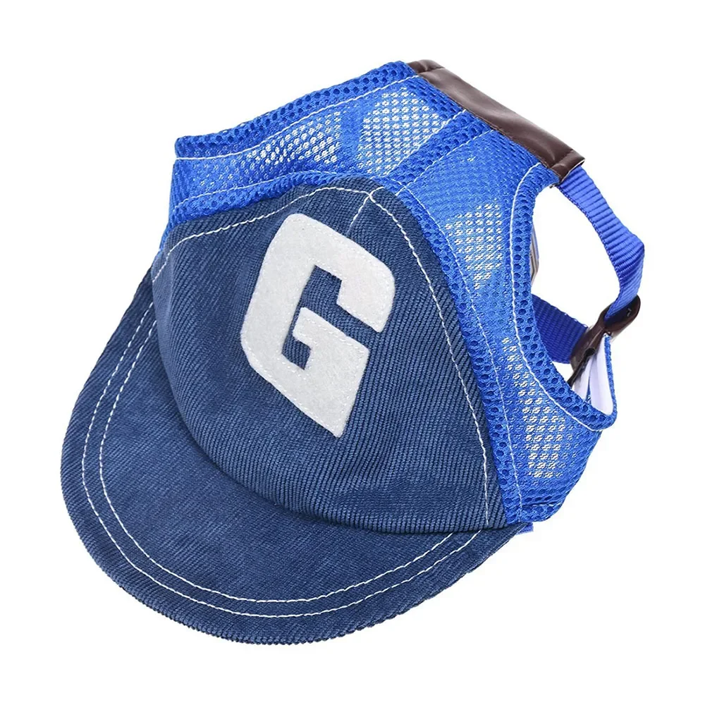 Outdoor Sports Hat with Ear Holes Pet Hat for Small Large Dogs Dog Accessories Adjustable Sunscreen Dog Hat Baseball Cap