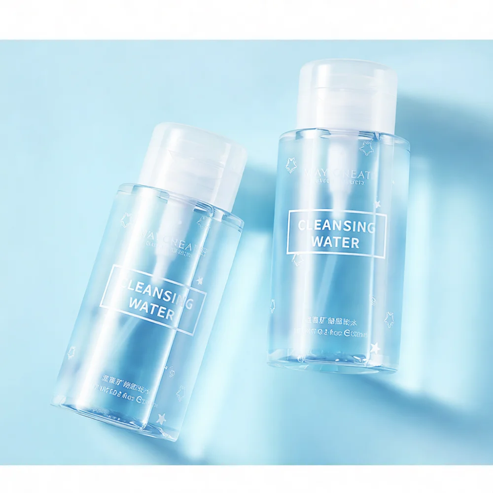 Makeup Remover Water Facial Cleansing Liquid Gentle Deep Pore Clean Mineral Hot Spring Moisturizing Pump Bottle Skin Care Beauty