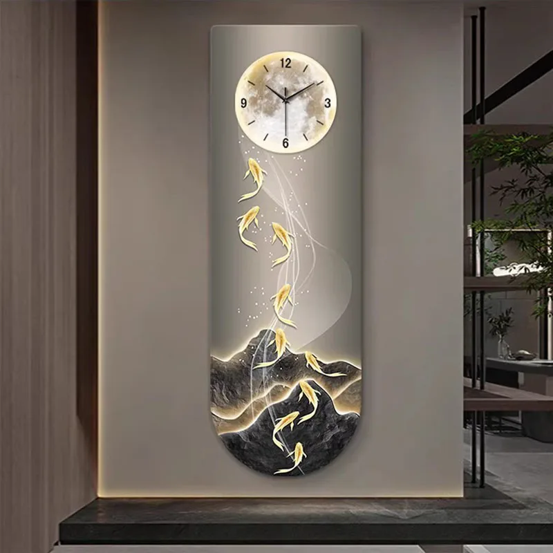 Art Mural Wall Clocks Living Room Luxury Interior Aesthetic Design Silent Wall Watch Restaurant Horloge Murale Home Decoration