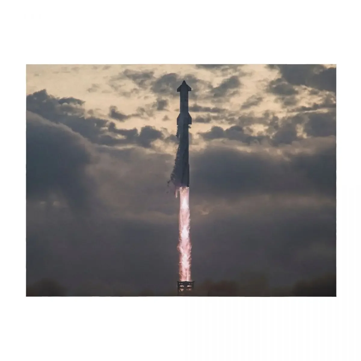 

Spacex Starship launch Throw Blanket Cute Plaid Cute Thin Bed Blankets