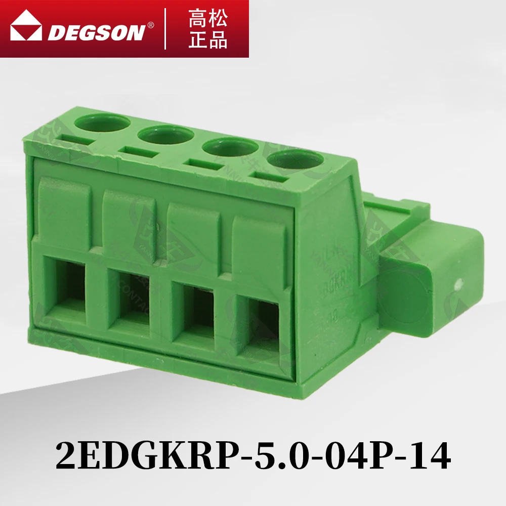 10Pcs DEGSON 2EDGKRP-5.0-04P-14-00ZH 2EDGKRP-5.08-04P-14 Sensor DIN RAIL TERMINAL BLOCKS PHOENIX CONNECTOR IC 2,5-STGF 20A 320V