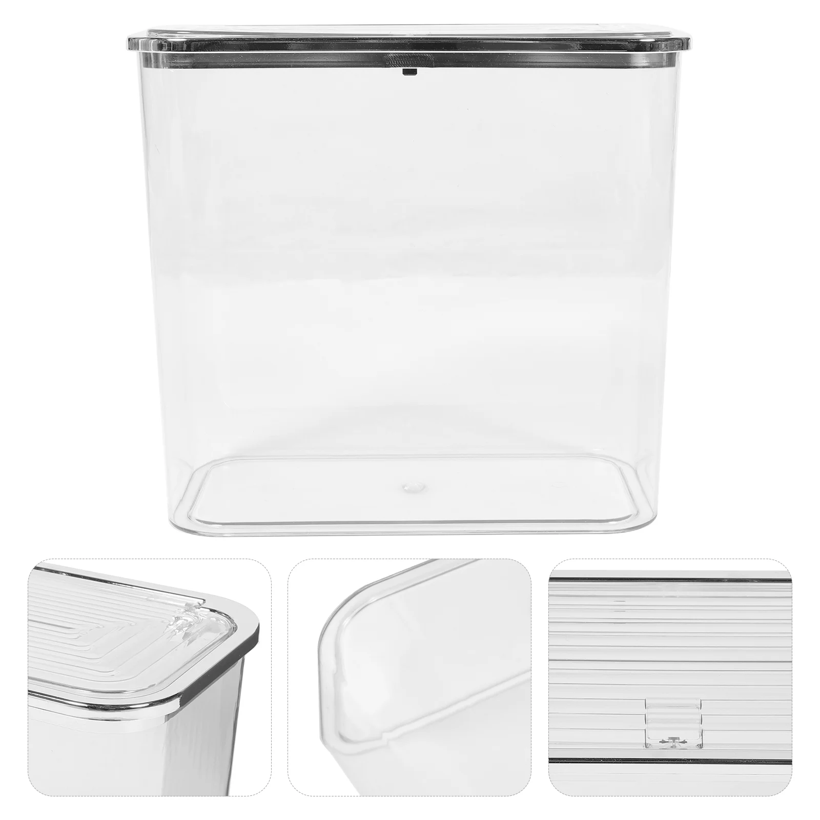 

Outdoor Outdoor Trash Cans Bathroom Wastebasket Small for Bedroom Transparent Plastic Desk Clear Bin Trashcans Kitchens Office