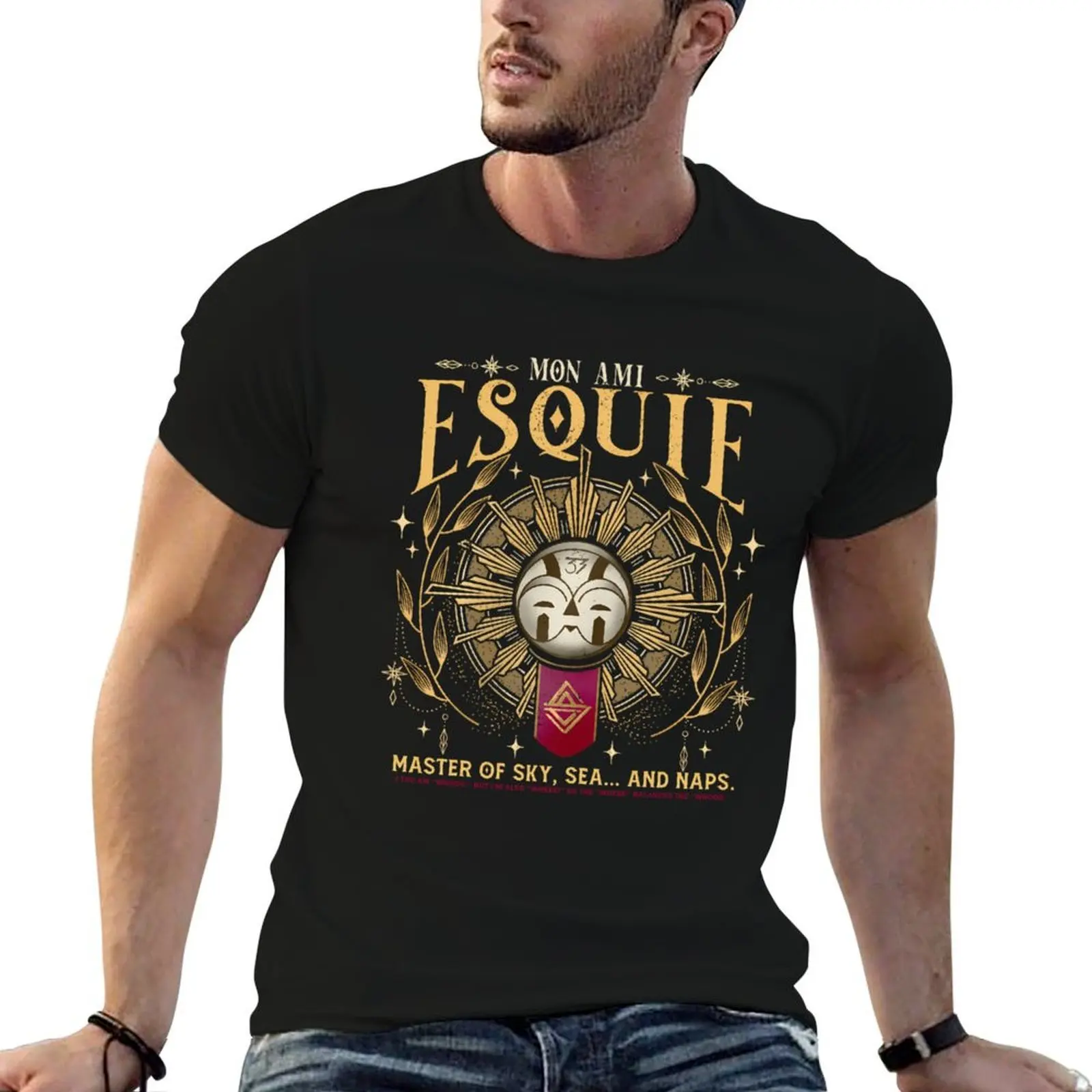 

Mon Ami Esquie Master Of Sky Game Clair Obscur, Expedition 33 T-Shirt man t shirts for men funny t shirts dark humor T-Shirt