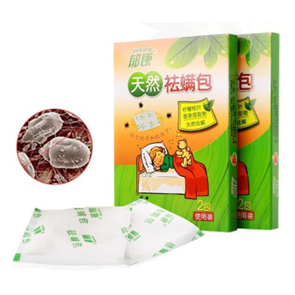 Safe And Nontoxic Anti-Virus Mite Bag Natural Extract Lemon-Scented Gum Leaf Baby Security Bed Acarid Kill Killer