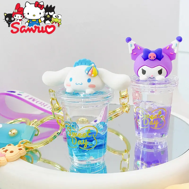 Mini porte-clés Melody, huile Sweet Thing, Kuromi, Hello Kitty, Cinnamoroll, pendentif de sac, boîte ennemi confrontée, beurre de dessin animé, structure