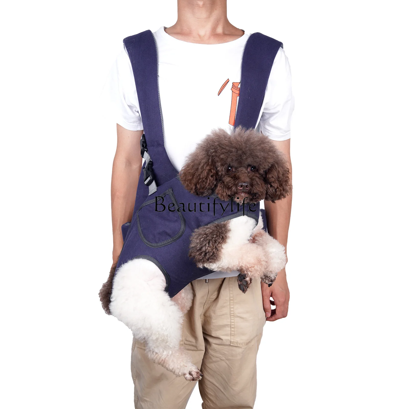 Chest Bag Pet Supplies Horizontal Design Portable Shoulder Breathable Cat Satchel for Walking