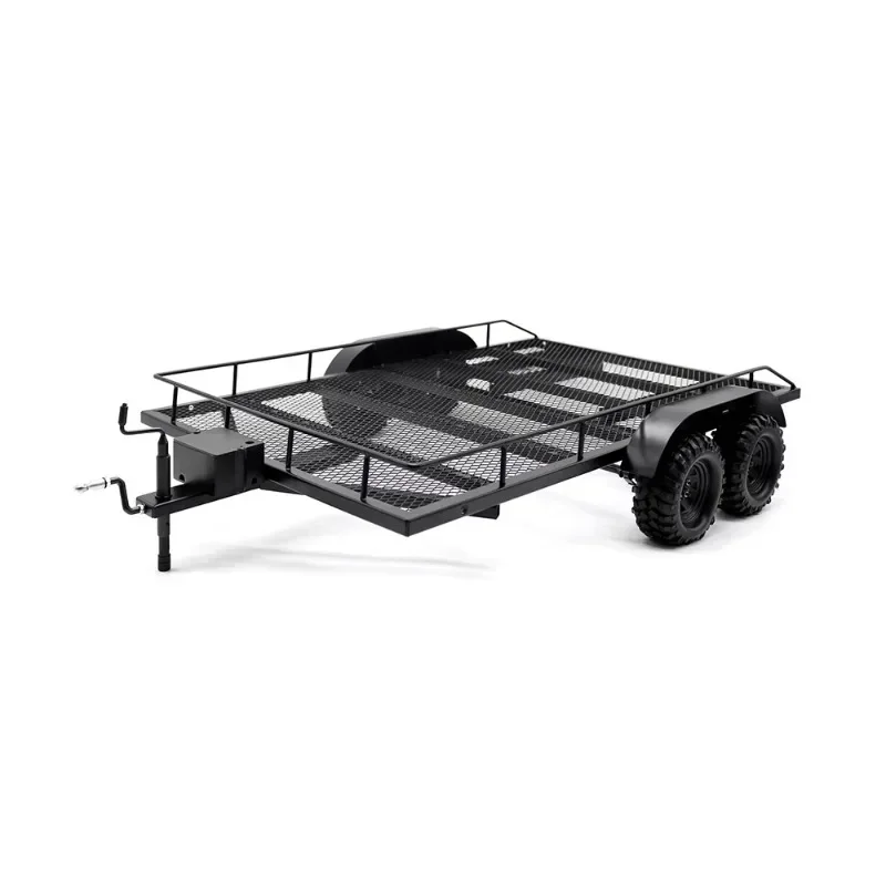 1pcs Metal Biaxial Trailer Suit for 1/8 RC Crawler Car Traxxas TRX4 SCX10 SCX6 Accessories