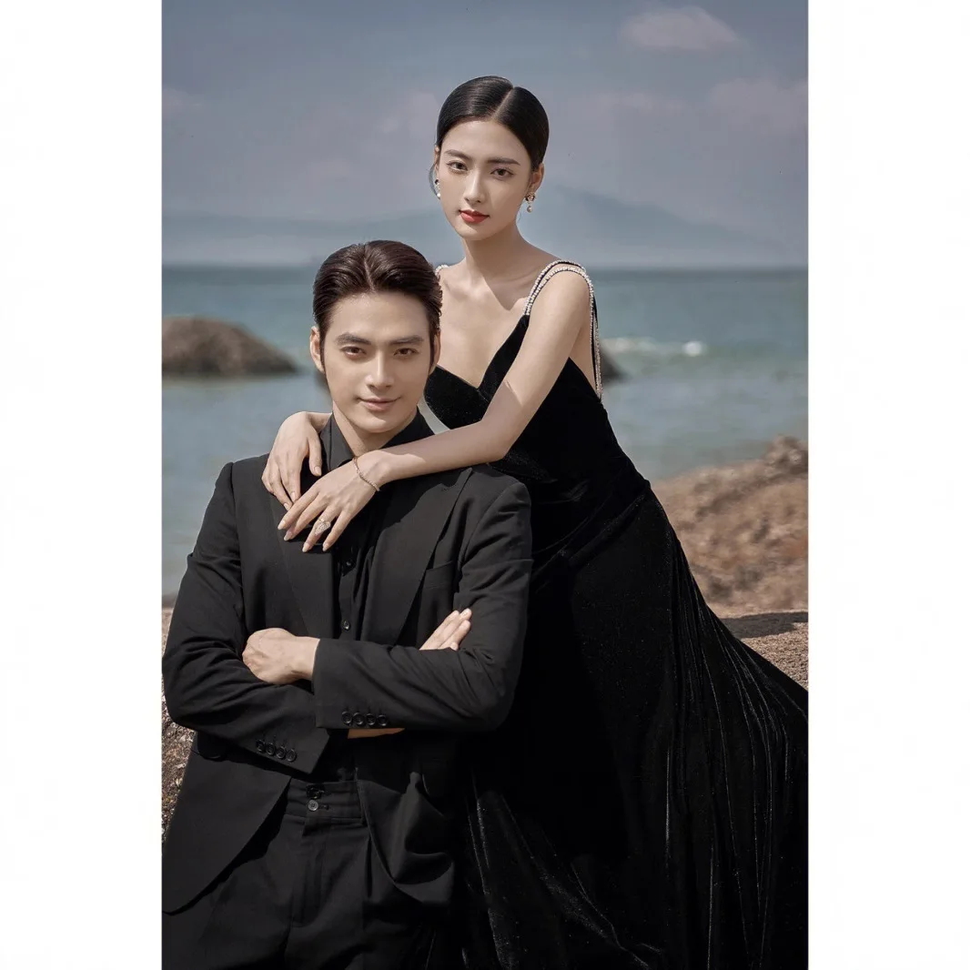 

Длинное вечернее платье Bla Strapl, разработанное специально для фотосессий в стиле Одри Хепберн, для свадеб и путешествий, с завышенной талией, в стиле Sweet Sle.