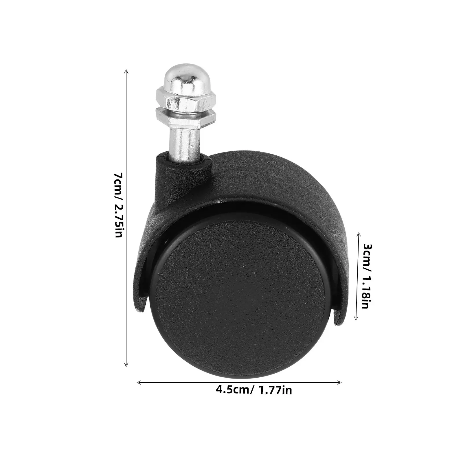 2Pcs Plastic Chair Caster Wheels Universal Fit for Bath Seats and Electric Heaters Smooth Stable Safe Mobility Replacement