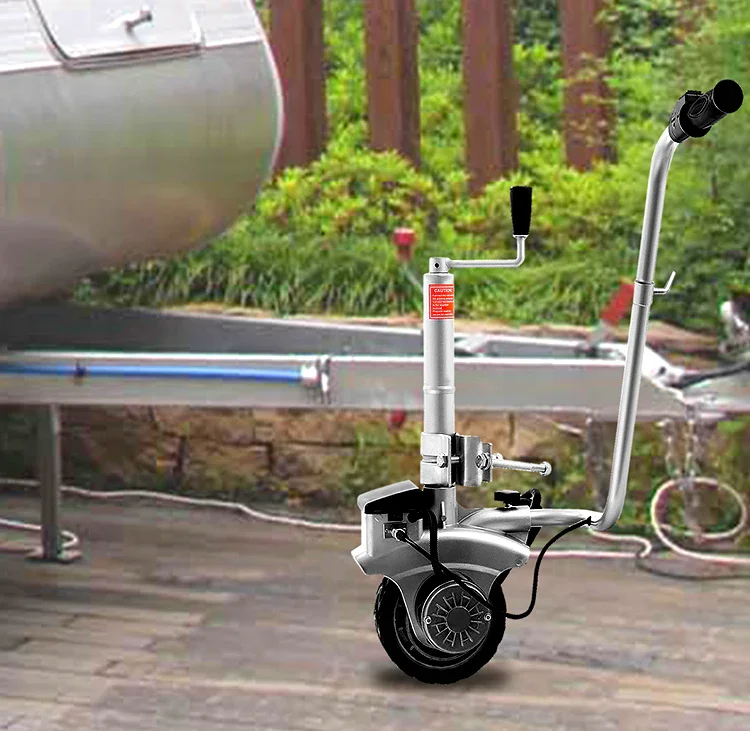 12V 350W Electric Motorised Trailer Jockey Wheel Mover Aluminium Electric Trailer Jack Mover With Automatic Brake For Caravan