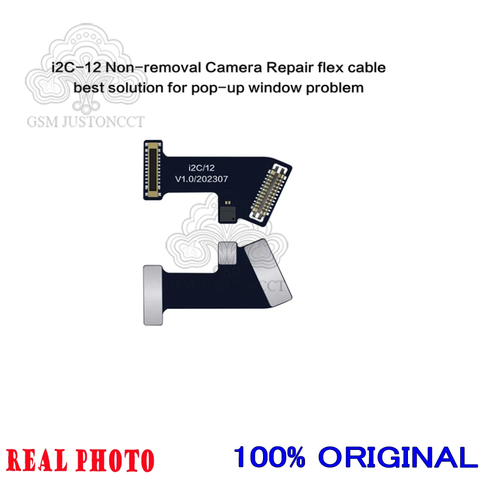 I2C Rear Camera POP-up Window Problem Repair Flex Cable disassemble-free Tag-on FPC for 12-14PM Work with i6S Smart Programmer