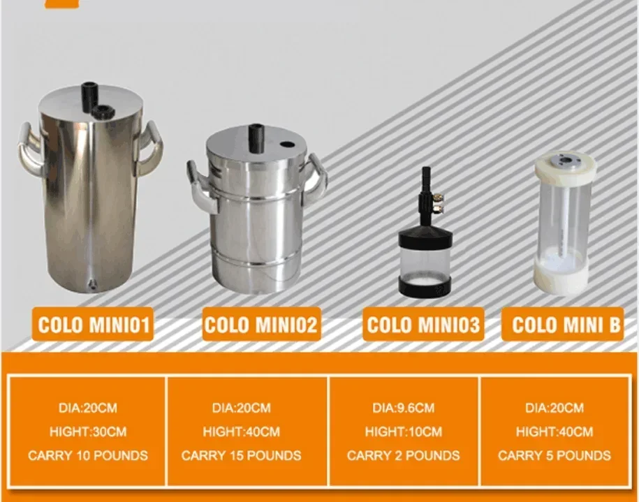 KAFAN Mini Lab Test Using Powder Spray Fluidizing Hopper 2 LBS Mini Powder Coating Hopper