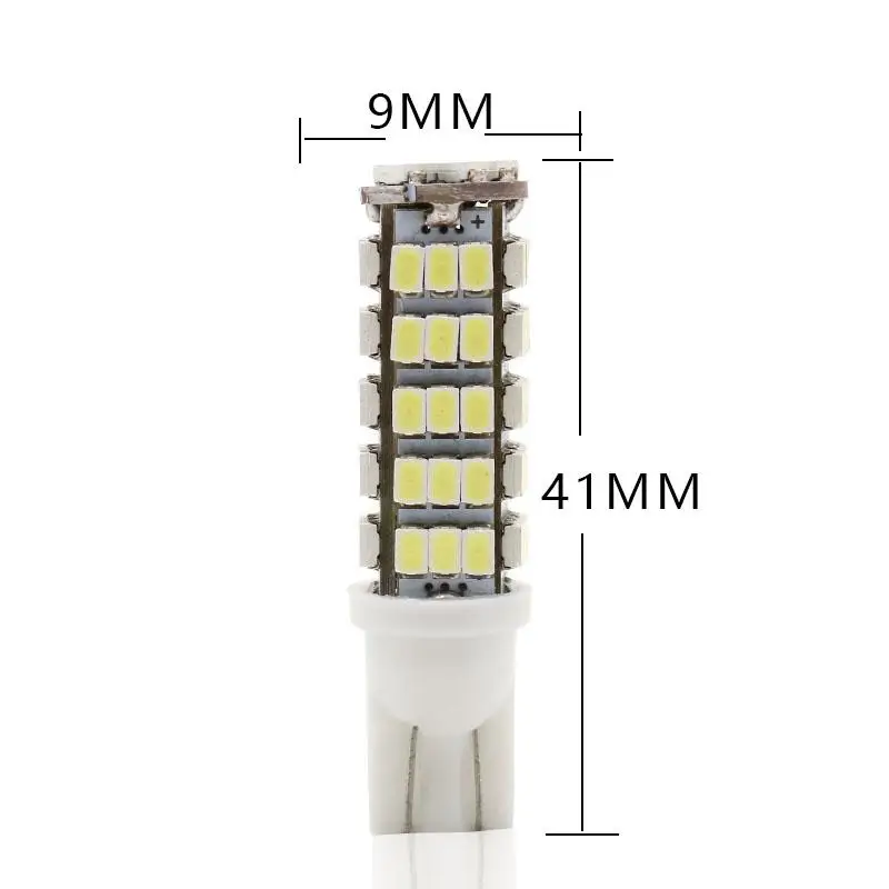 2 sztuk Super jasne T10 68LED 68LED SMD samochodów 68smd 3020 klin lampy obrysowe żarówki