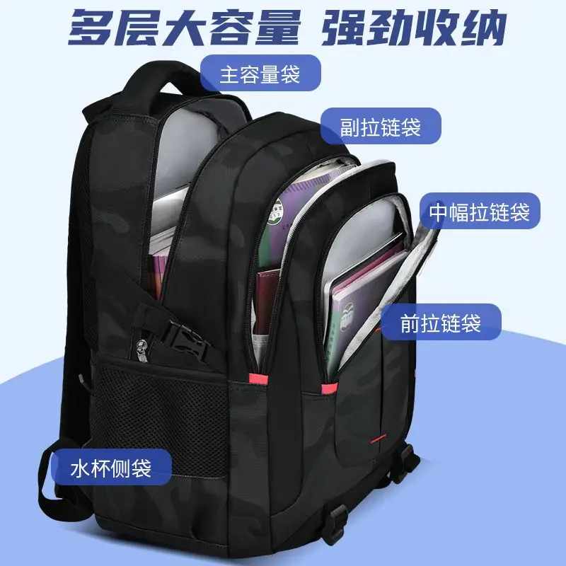 Sac à dos de super grande capacité pour homme et femme, cartable du collège, SAP Burden, protection de la colonne vertébrale, sac pour ordinateur portable, nouveau, 2025