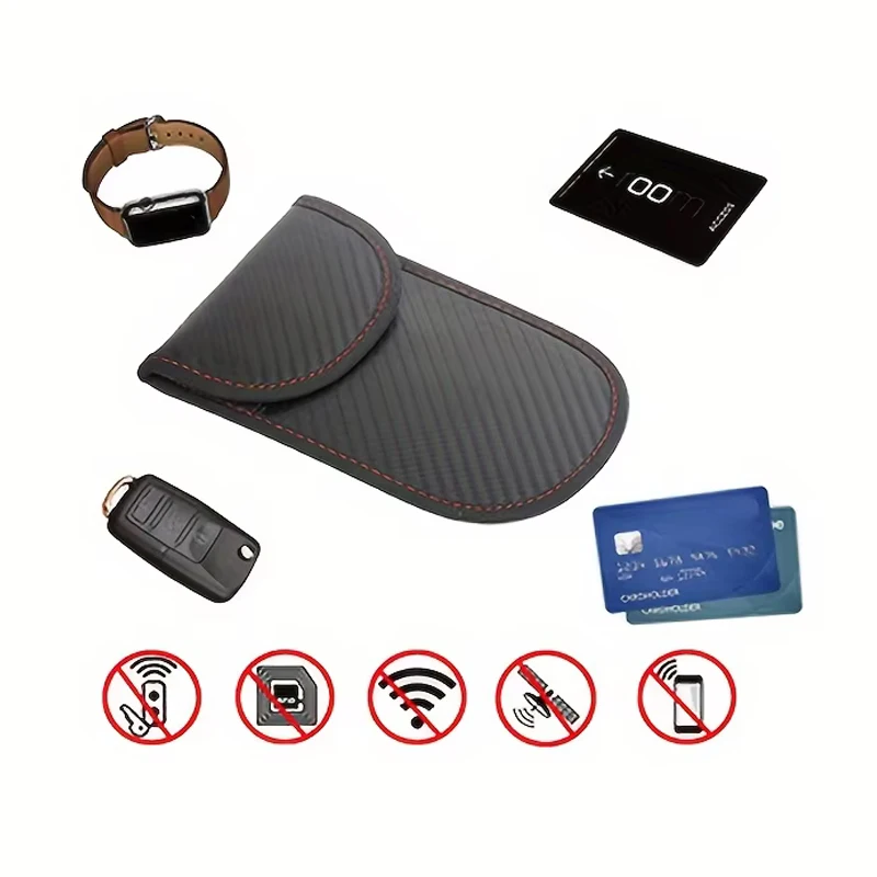 Autoschlüssel Signal Blocker Case Faraday Cage Fob Pouch Keyless RFID Blocking Bag